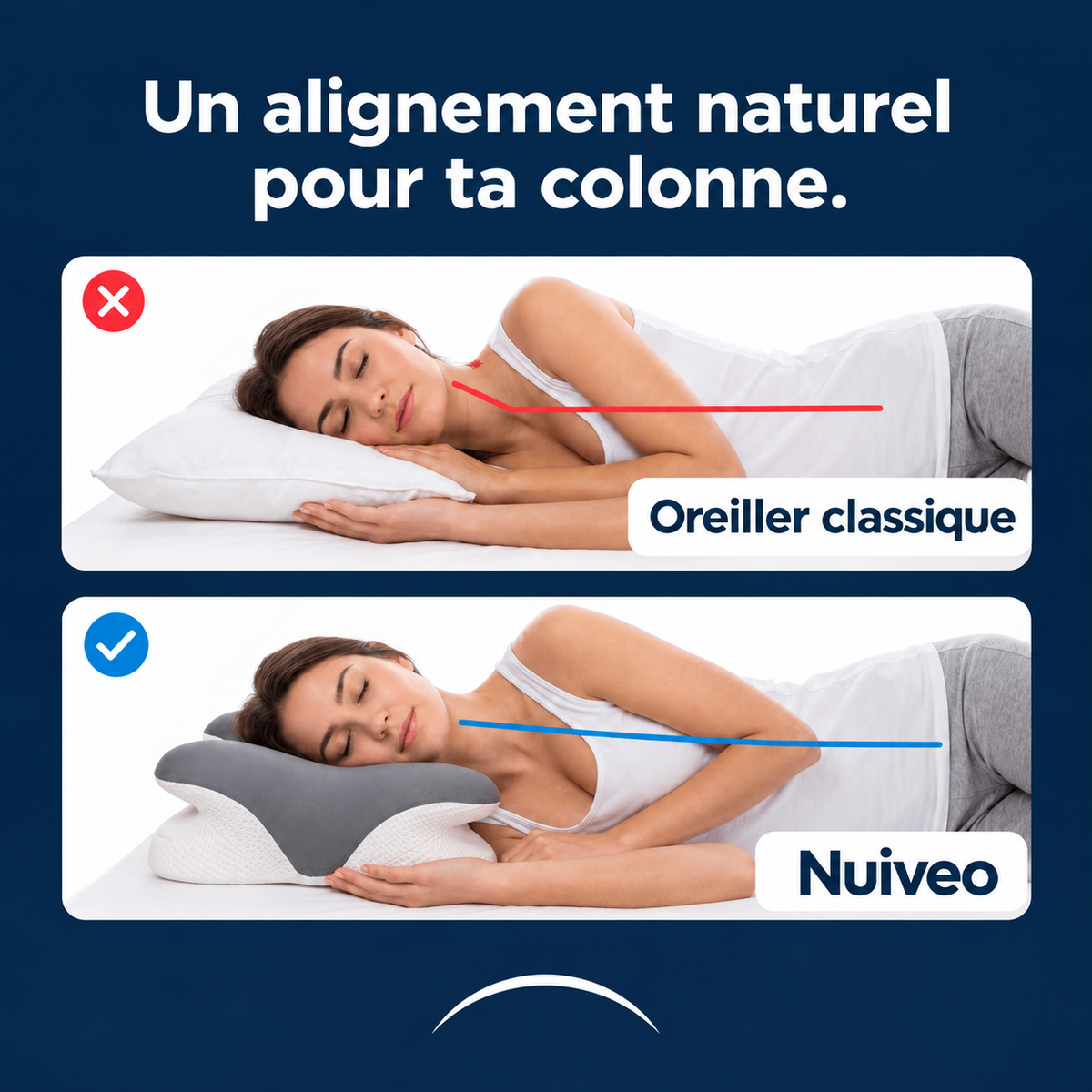 Oreiller Ergonomique NUIVEO™